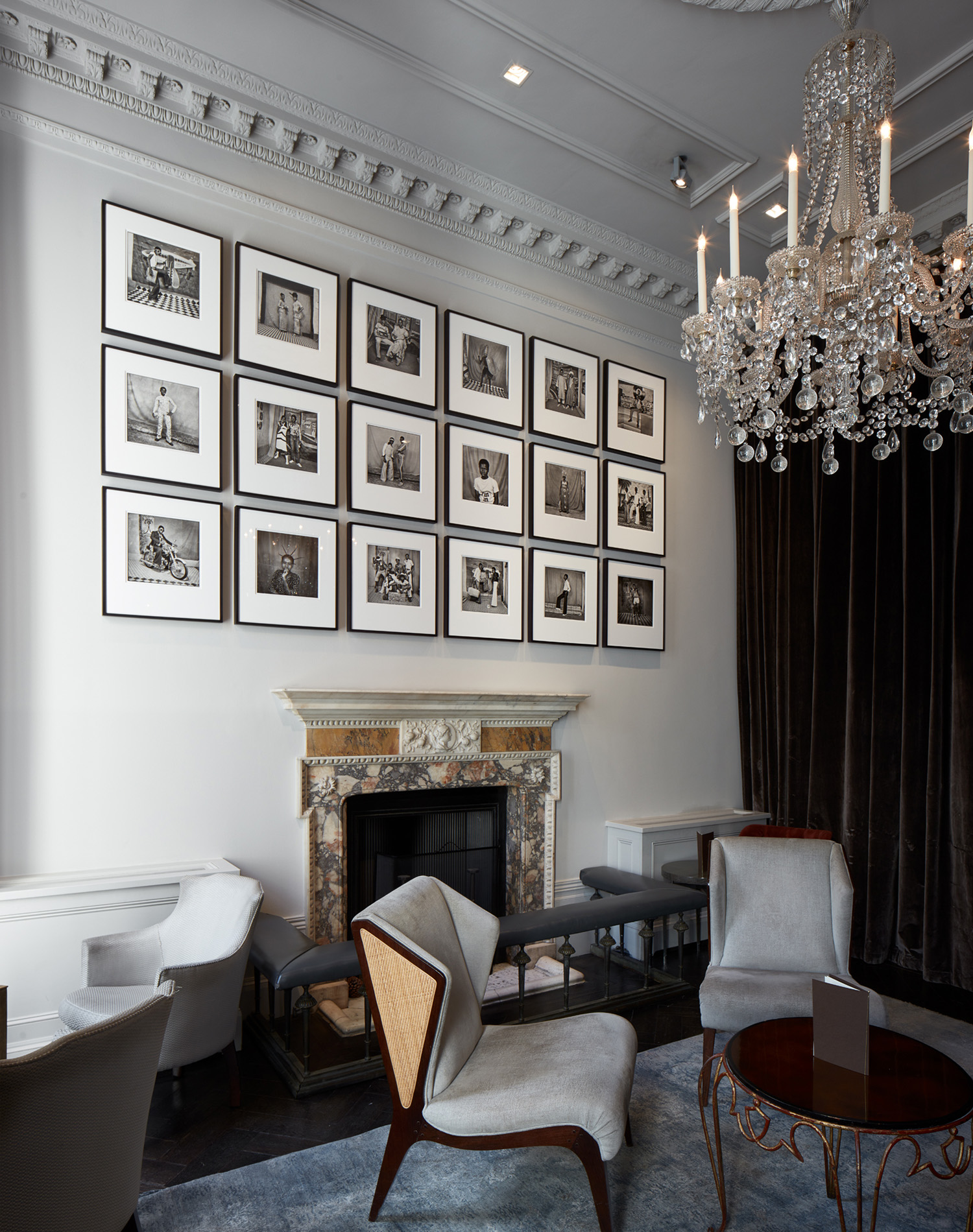 Sanle Sory fireplace portrair