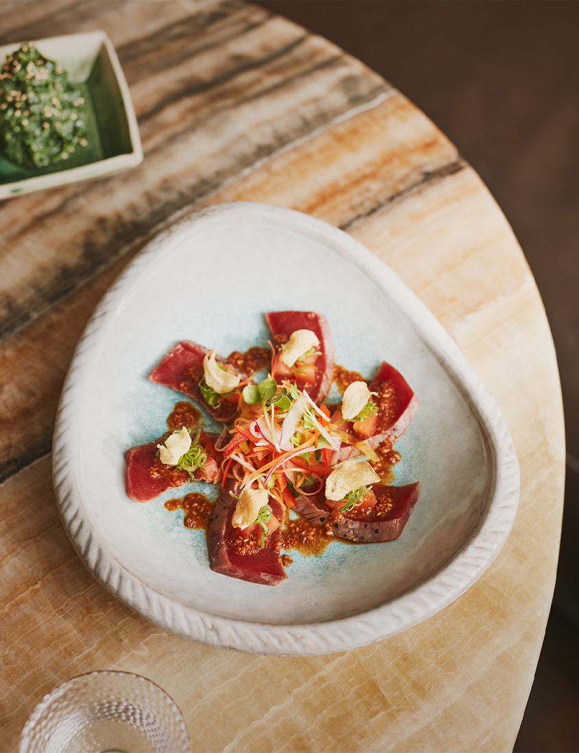 Kyubi dish at The Arts club - a distinguished private members club