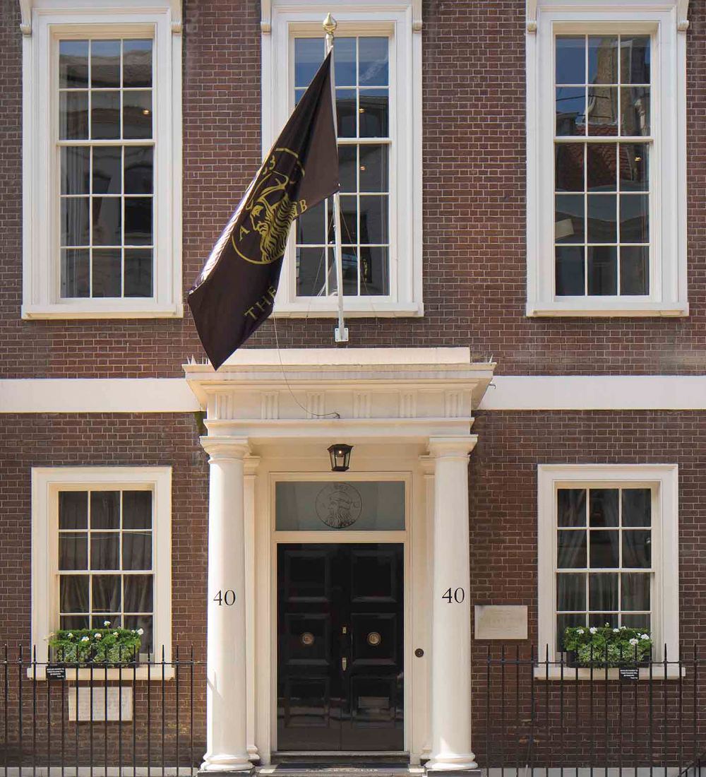 Arts club front door close up